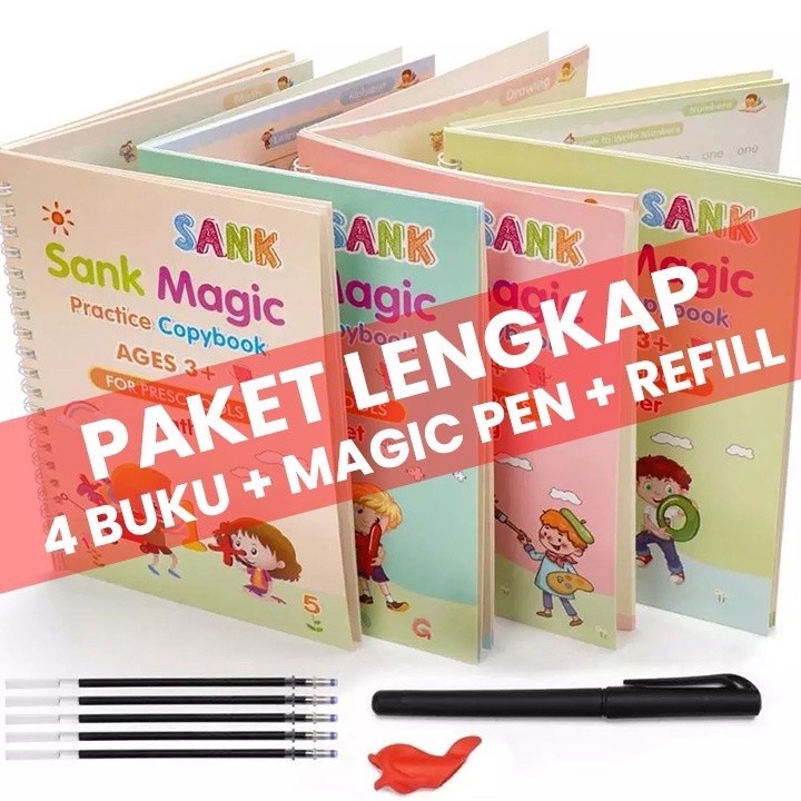 

Terkini Buku Sank Magic Practice Book 1 SET ISI 4 BUKU + PULPEN