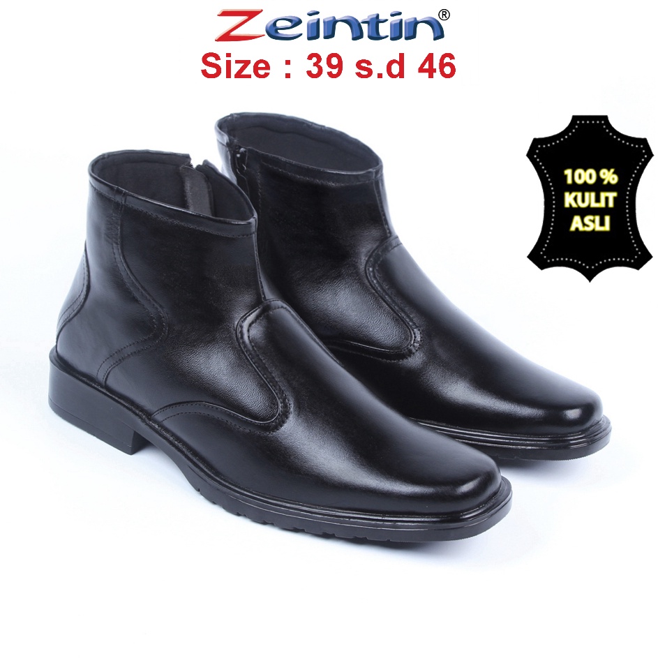 Seller Zeintin - Sepatu Boots Pria Sepatu Pdh Pdl Pria Kasual Sepatu Kulit Pria Kuliah Kerja Zeintin