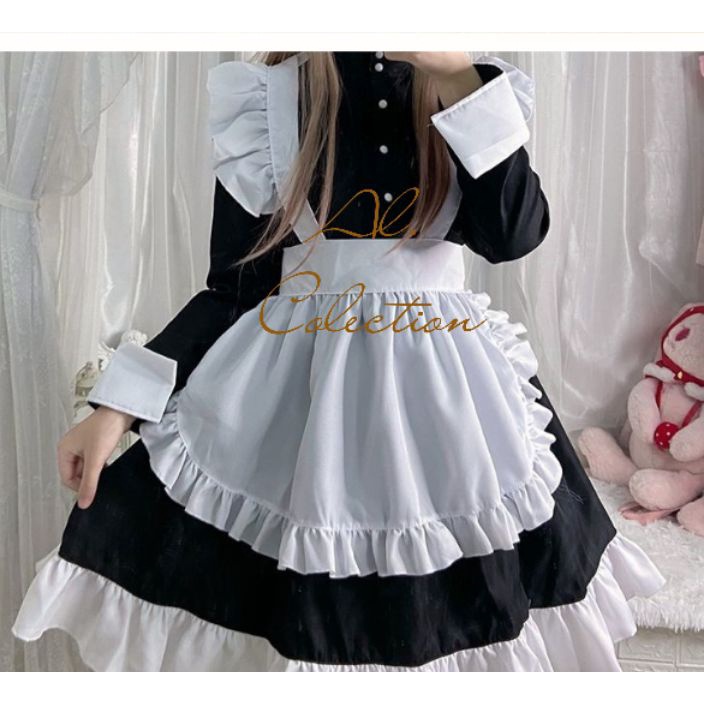 YLBW6843 COD Maid dress lolita/kostum anime pelayan