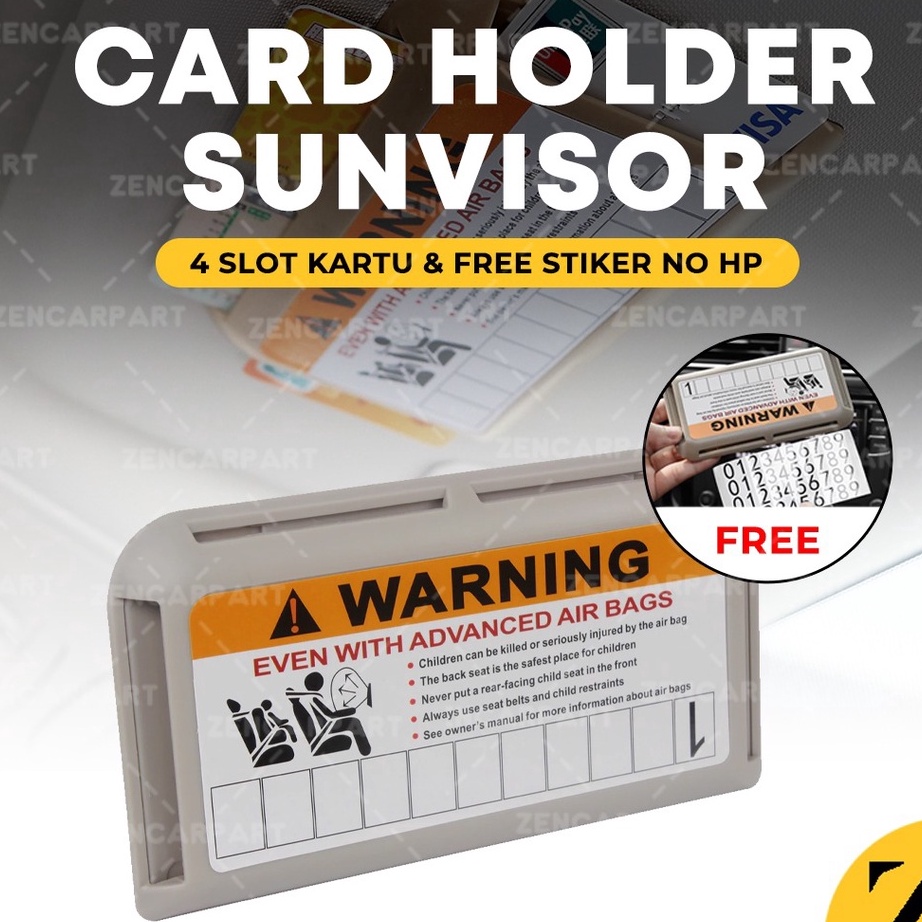 Tempat Kartu Etoll Emoney Kartu Parkir Mobil Tempat Kartu Mobil Card Holder Sunvisor Mobil Card Orga