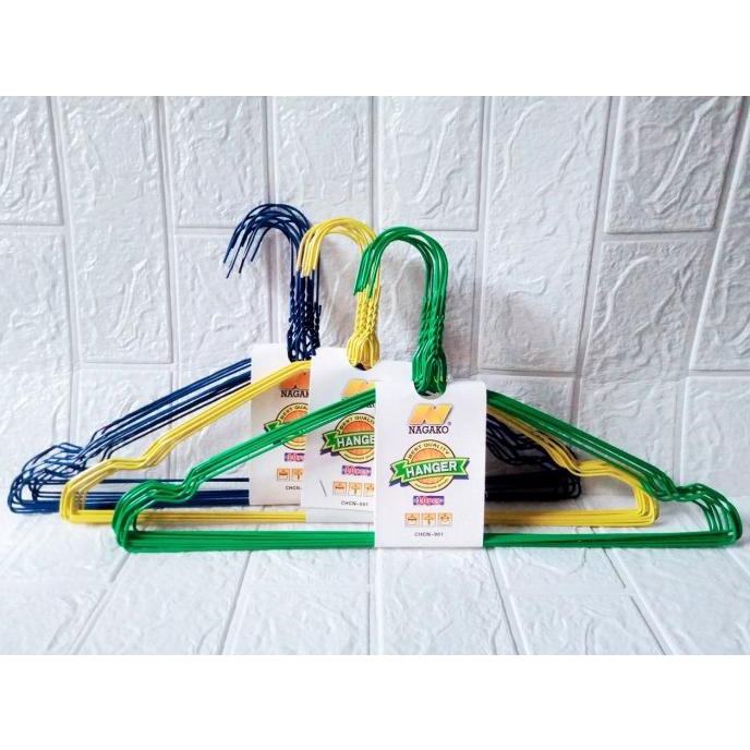 @@@@] Hanger Kawat Nagako Gantungan Baju Warna isi 10 pcs