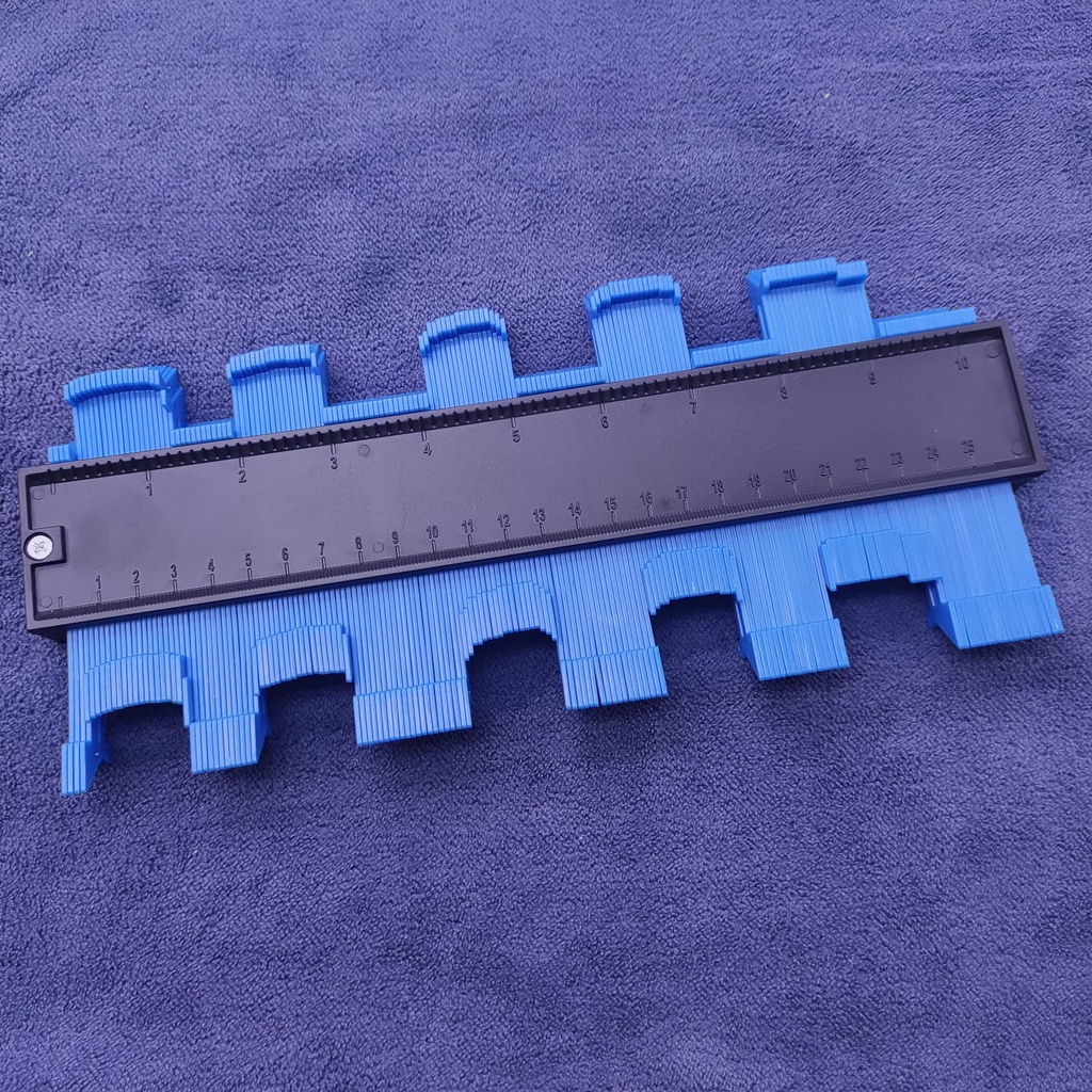 

Ggaris Duplikat Kontur 10 Inch Ggaris Templete Mal Ukur Duplikat Multifungsi