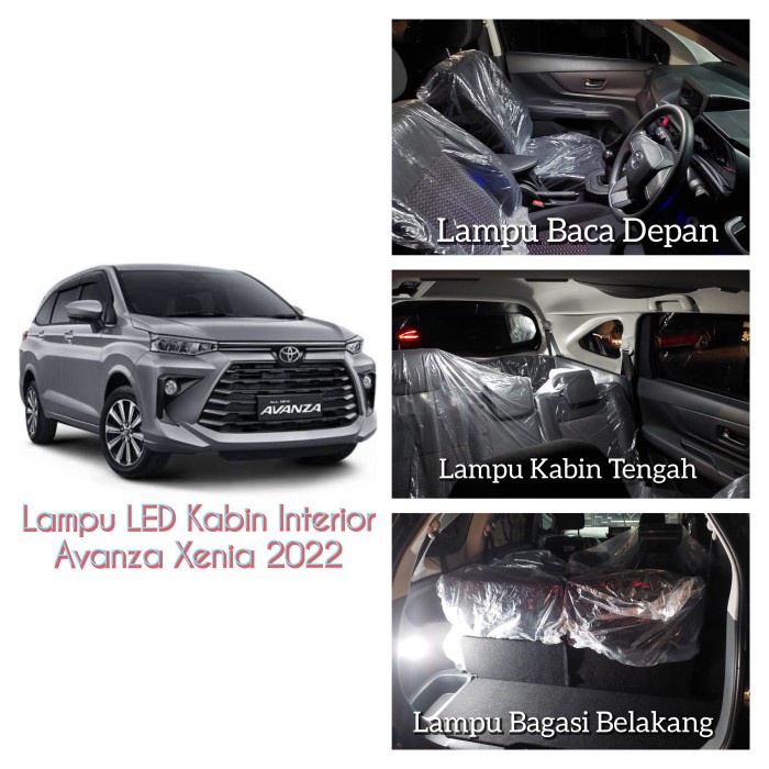 Lampu Kabin Plafon Led Interior All New Avanza Xenia 2022 Full Set Kode Ma356