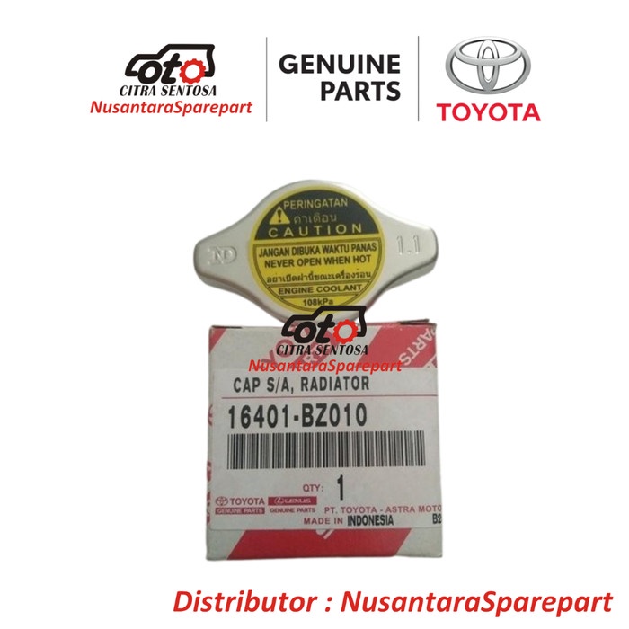 Tutup Cap Radiator Toyota Avanza Xenia Rush Terios 16401-Bz010 Kode Ma251