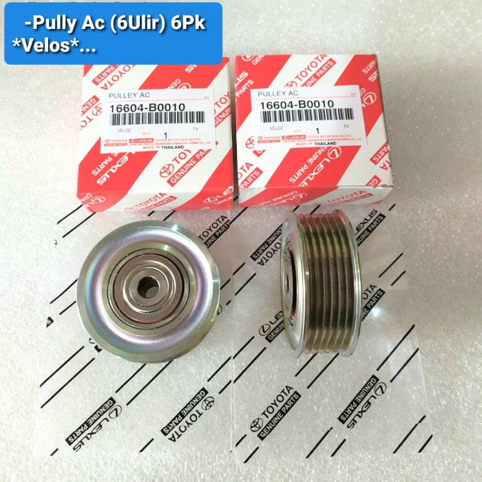 Poli / Pulley Tensioner Ac (6 Ulir) 6Pk - Avanza Veloz - 16604-B0010 Kode Ma190