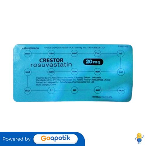 CRESTOR 20 MG STRIP 15 TABLET