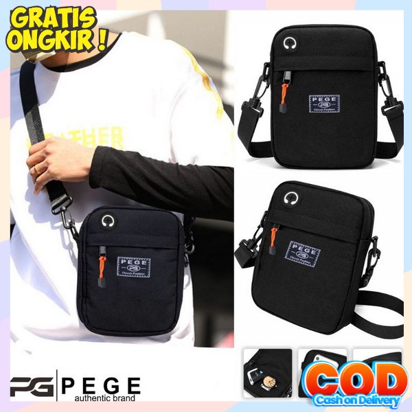 Tas Selempang Slempang Slepang Slimpang Bahu Pinggang Waistbag Waisbag Wesbek Crossbag Pria Remaja D