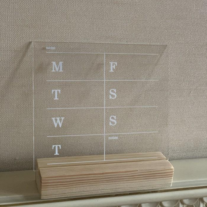 

Acrylic Calendar Planner