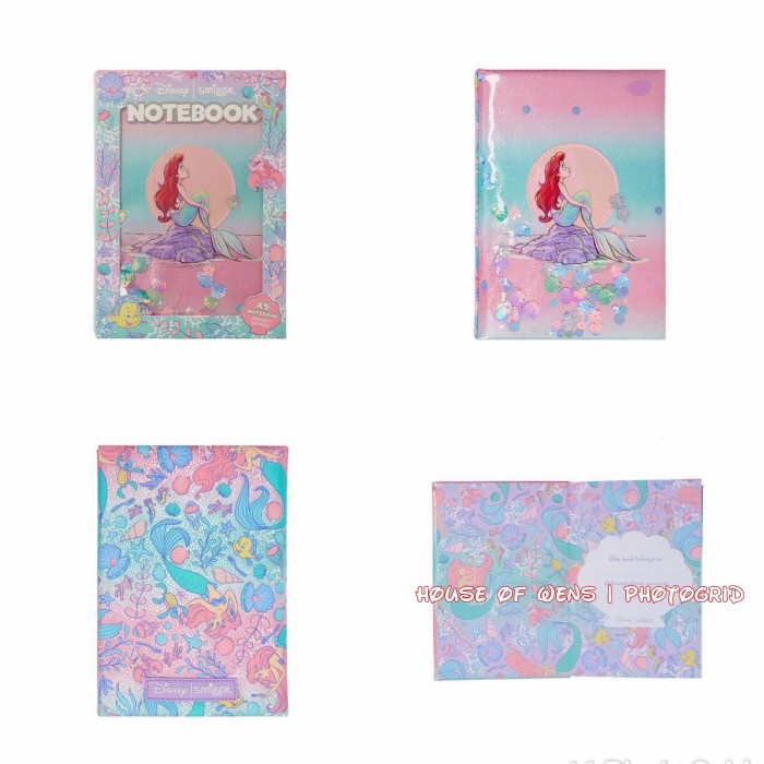 

Terlaris Smiggle Disney Princess Ariel A5 Notebook Original