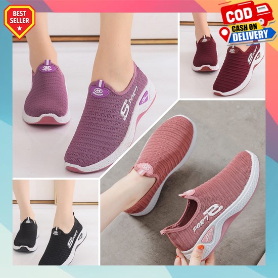 Srpatu Cwek Sepatu Import Casual Kerja Sneakers Elegan Cewek Prempuan Srs Kekinian Termurah Swpatu M