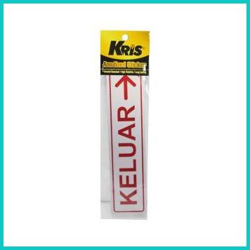 

KRIS STIKER KELUAR KANAN STICKER SIGN LABEL ANODIZED 20JVLZ3 last stok