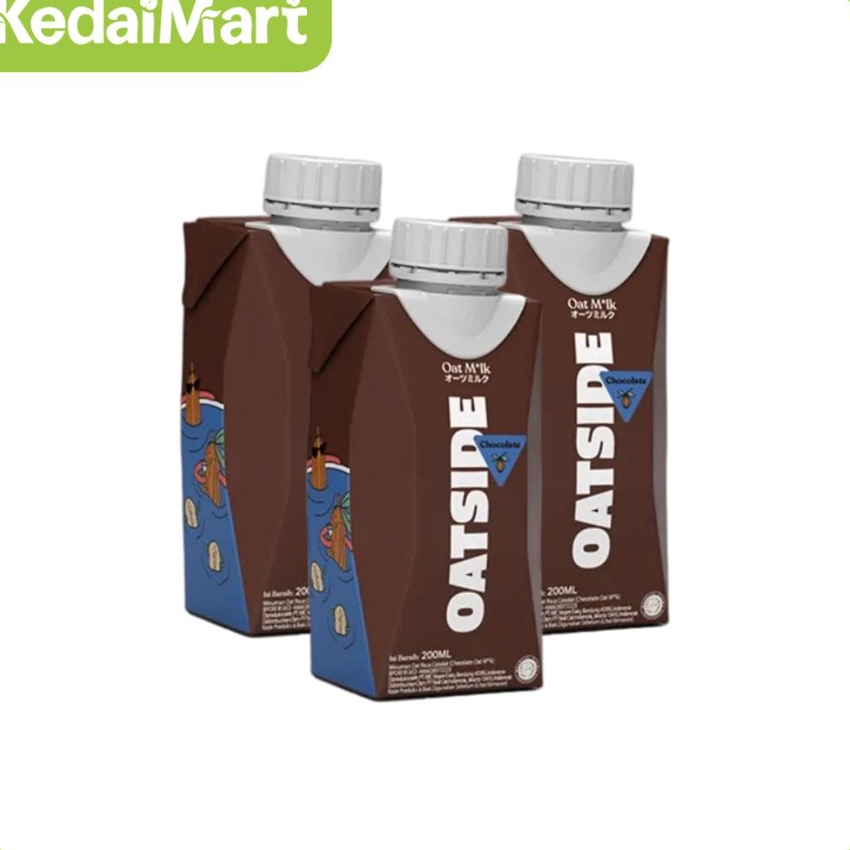 

IMPOR TERBARU KM Paket Oatside Oatmilk Chocolate 200 ml x 3