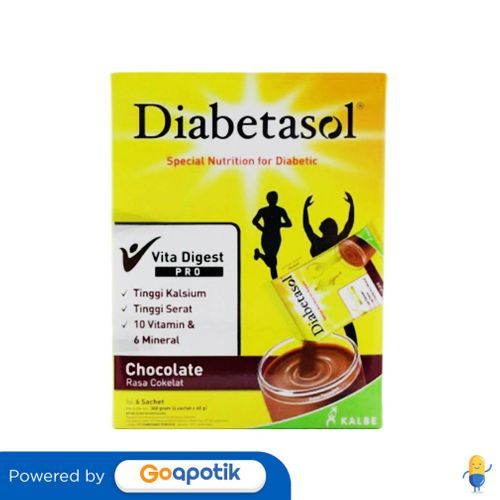 

DIABETASOL VITA DIGEST PRO RASA COKELAT 60 GRAM BOX 6 SACHET (360 GRAM)