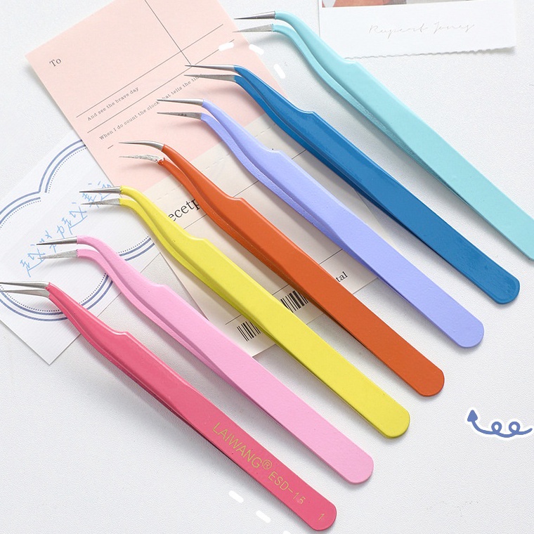 

6.6 MALL CANDY COLOR MACARON SERIES HAND TWEEZER - PINSET METAL STAINLESS STEEL