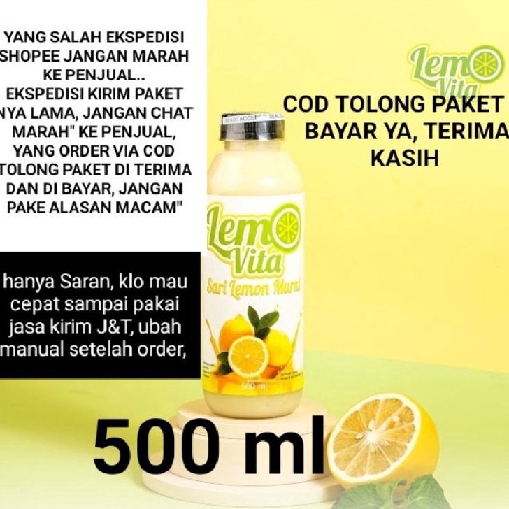 

Kirim Langsung Sari lemon fresh Lemovita 500ml jus diet detoks alami