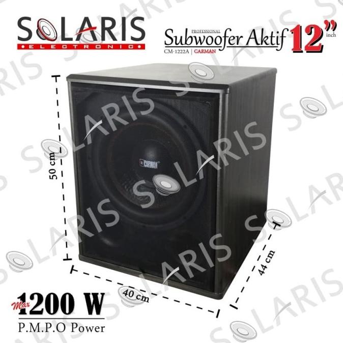SUBWOOFER AKTIF 12 Inch SUBWOOFER KARAOKE Carman CM-1222A