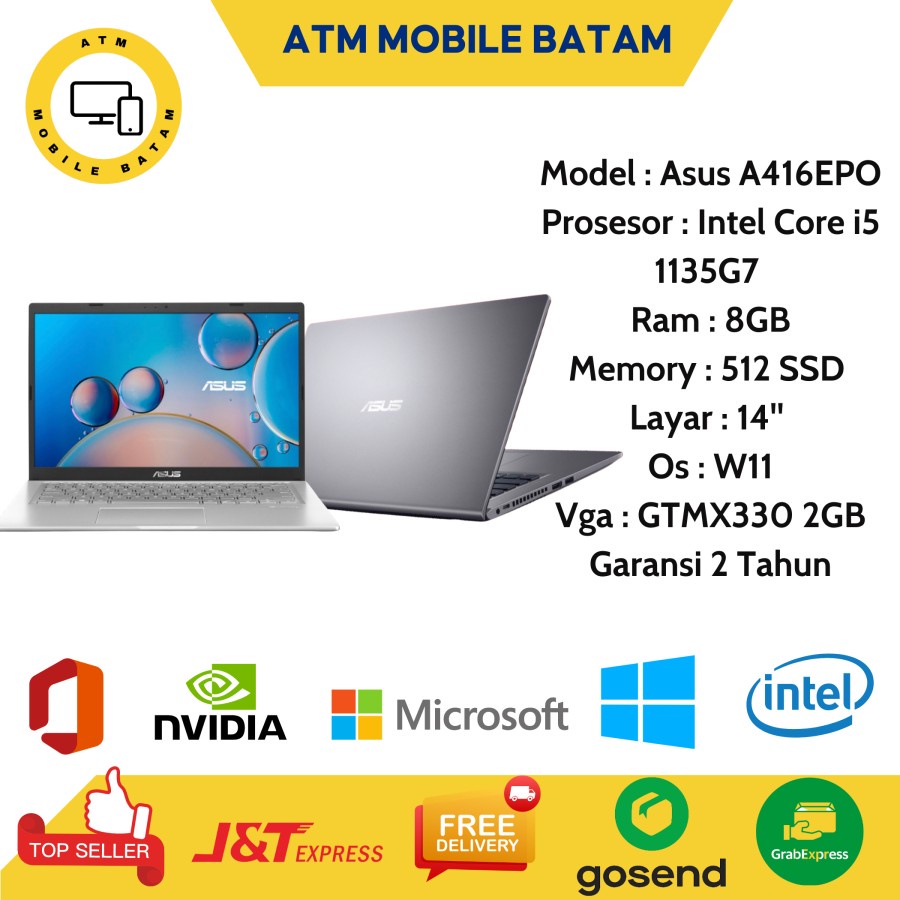 laptop asus a416epo i5 1135g7
