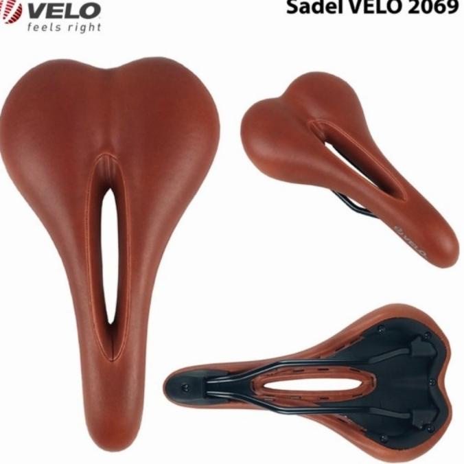 sadel SADDLE jok sepeda VELO 2069 Coklat CLASSIC vintage
