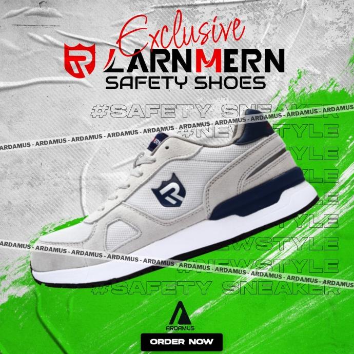 Sale Sepatu Safety Shoes Merk Modyf/Larnmern Grey Model Sneaker Ards12