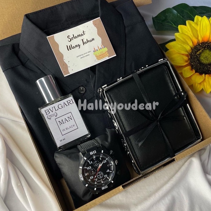 

TJZZ9727 (V44859) HAMPERS KADO KEMEJA POLOS HITAM KADO ULANGTAHUN KADO WISUDA KADO PACAR