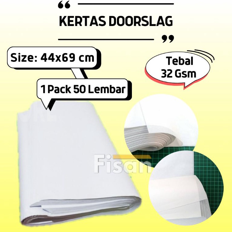 

5.5 Brand 50Lembar Kertas Doorslag Besar 44x69 / Doorslag Paper / Kertas Baju Sepatu Kertas Packing Bungkus