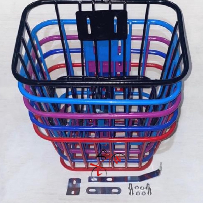 SIAP KIRIM Keranjang Sepeda Besi 12 16 18 20 | Keranjang Besi Warna Sepeda Anak Minion Lipat Basket