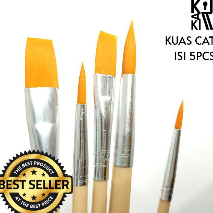 

➙➼✦❃ Kuas cat lukis sepatu 1 paket isi 5pc Sale