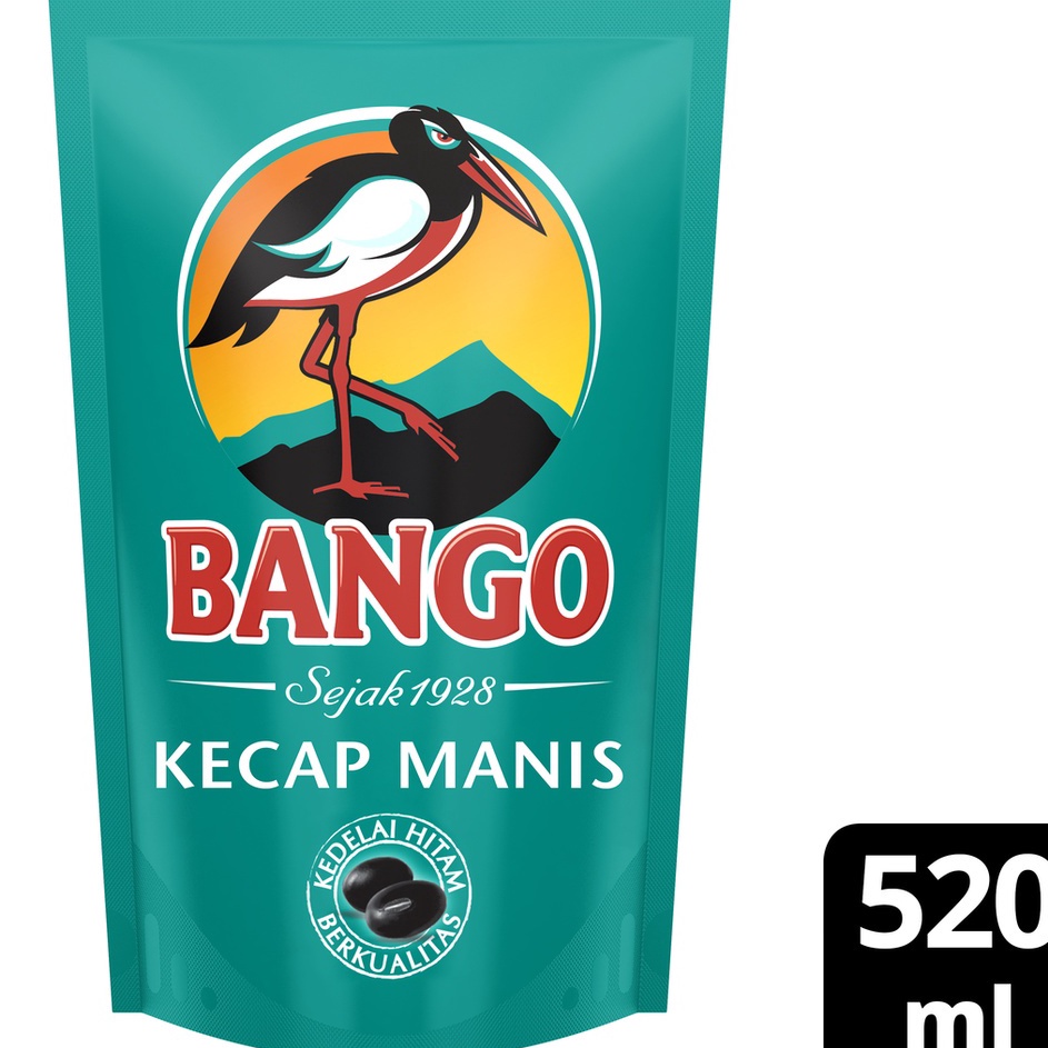 

12.12 sale BANGO Kecap Manis Soy Sauce Refill Terbuat dari 4 bahan alami berkualitas 520ML !!