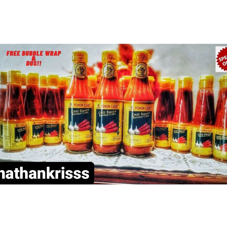 

Harga Oke *FREE BUBLE WRAP* !! Sambal pohon cabe 330 ml