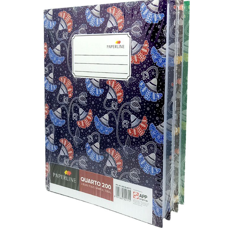 

5.5 Product HOT Buku Hardcover Quarto Paperline 200 Lembar ( 1 buku )