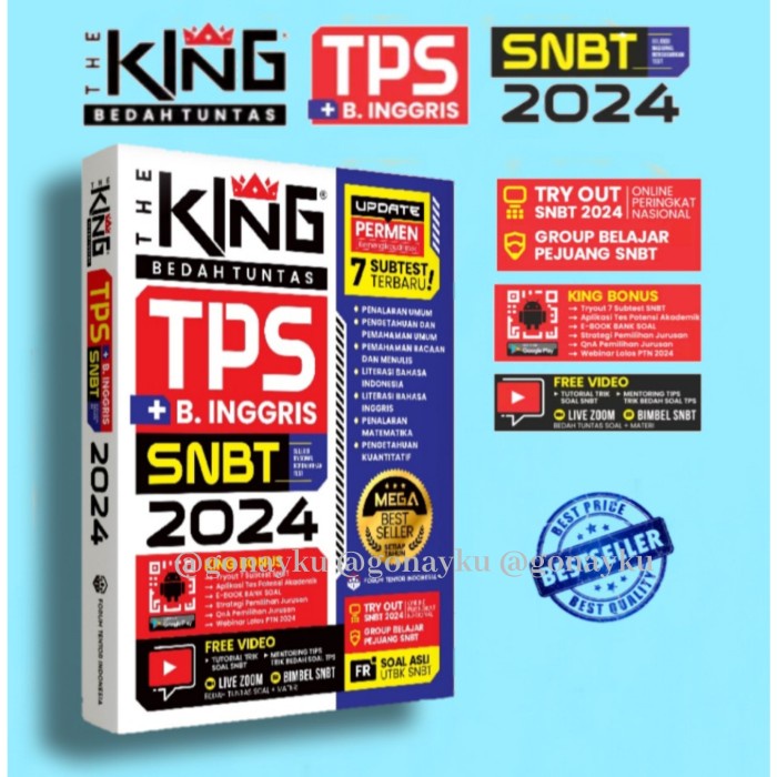 

NEW BUKU THE KING TPS Bedah Soal dan Materi Skolastik SNBT 2023