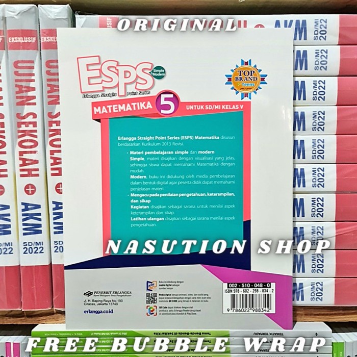 

NEW Buku ESPS Matematika kelas 5 SD Erlangga
