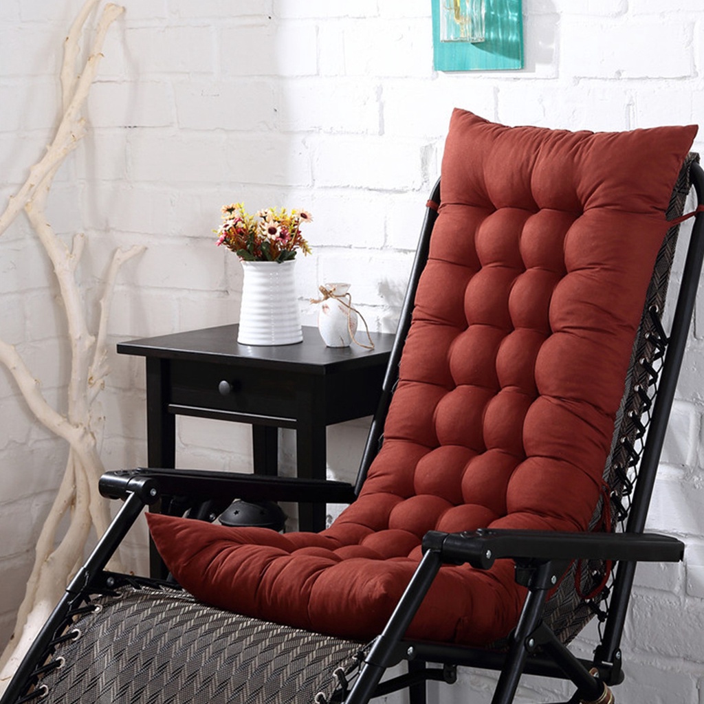 Bantalan Panjang Kursi Goyang Berlengan - Bantal Gender Alas Duduk Kursi Santai Kayu, Besi, Rotan,