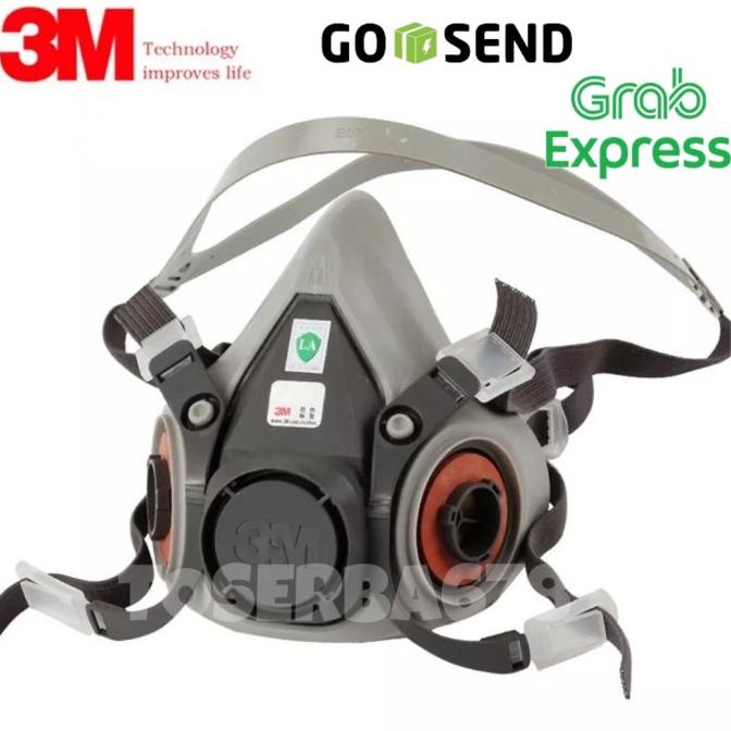 Masker 3m 6200 Respirator Half Face Body 3m 6200 Respirator