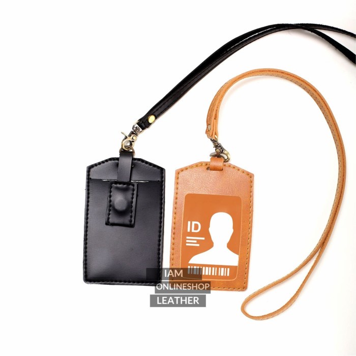 

SALE NAME TAG ID CARD HOLDER KULIT SOUVENIR HOLDER KANTOR PATUK MULT