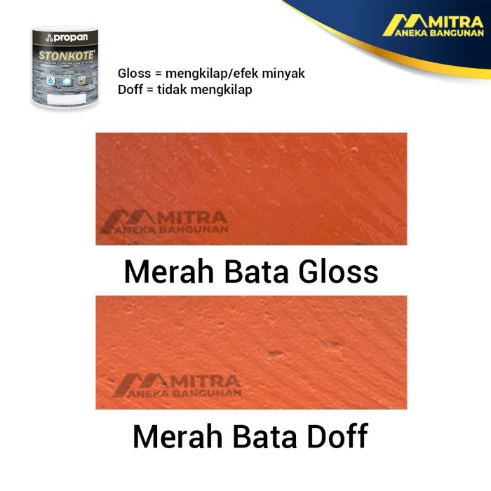 Propan Stonkote Cat Bata Merah / Coating Bata Merah Pelapis Batu Alam