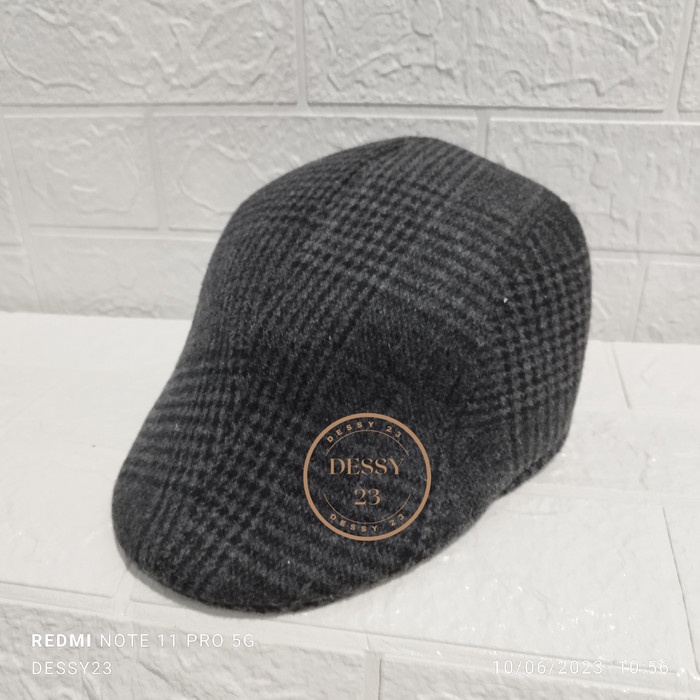 topi topi flat cap newsboy pelukis pak tino sidin coklat/hitam import - 01(U3V1) topi pria baseball 