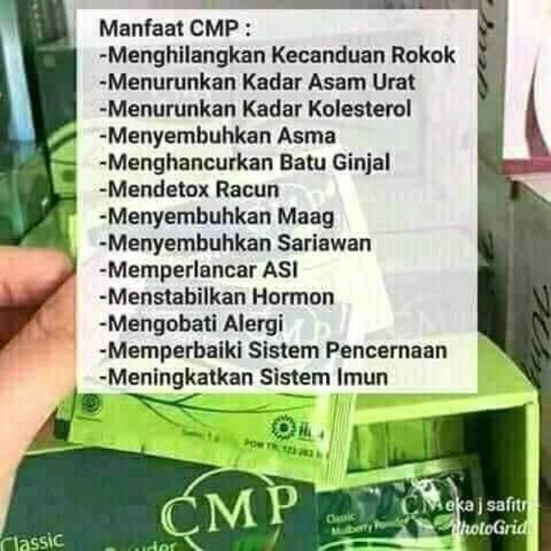 Nf cmp asli produk hwi rasa mint isi 30 saset untuk detok dan pelangsing serta penyakit lainnya