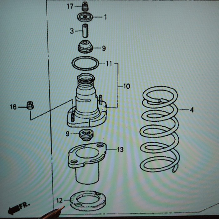 Karet Tatakan Per Shock Belakang CRV GEN 2 ORIGINAL