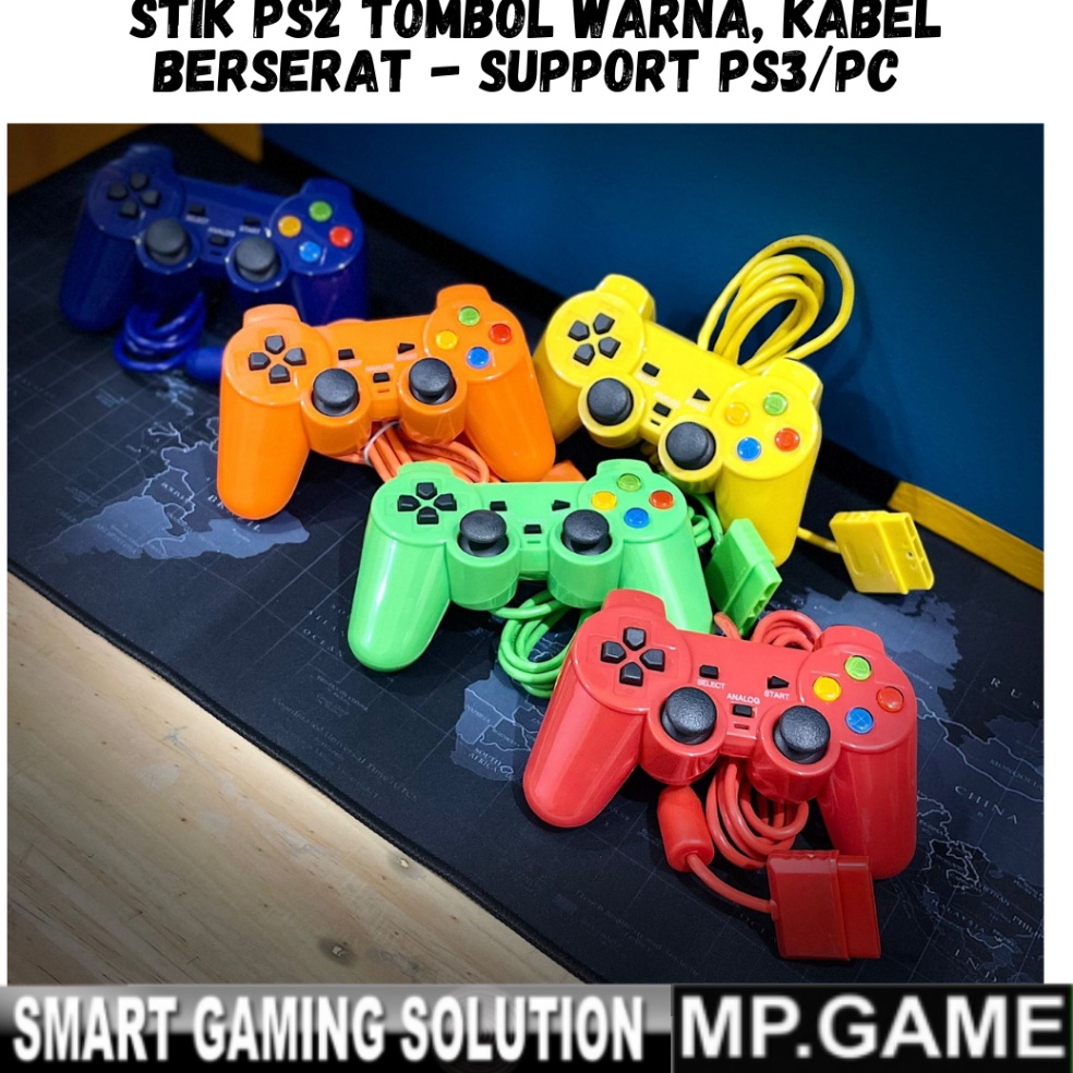 STOK TERBATAS Stik PS2 Stick PS2 WARNA WARNI TW TW Super Kabel Tebal Berkualitas