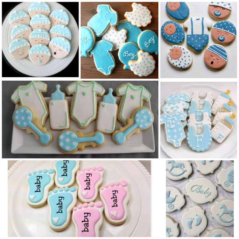 

IHANALICIOUS Butter Cookies Tema BABY 2 Bayi (kukis hias karakter) icing royal kue kering