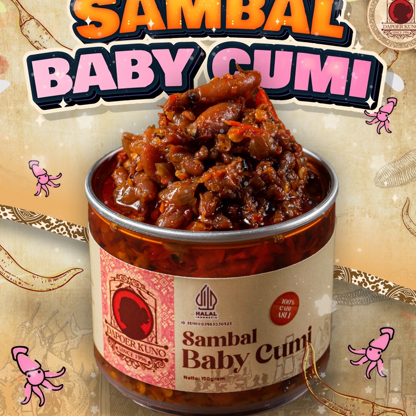 

DISKON BRANDS FESTIVAL Dapoer Kuno - Sambal Baby Cumi 150gr !