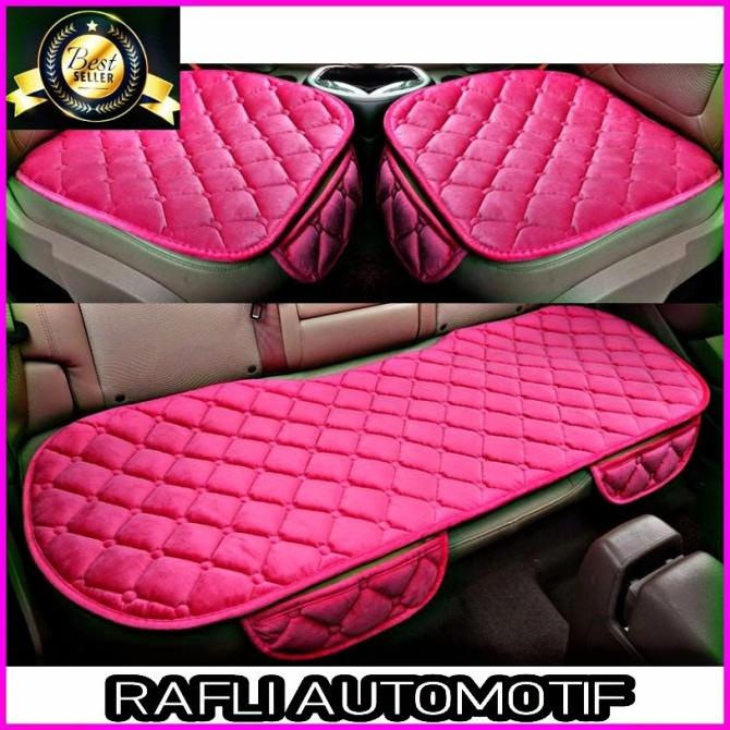 Sarung Jok Mobil Cover Jok Mobil Universal Aksesoris Interior Pink