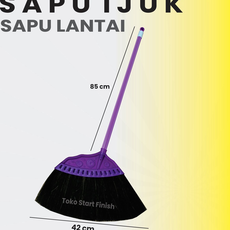 Paling Popular Sapu BOOM BOOM WARNA UNGU Lantai Ijuk Anti Rontok / Sapu Lantai / Sapu Ijuk