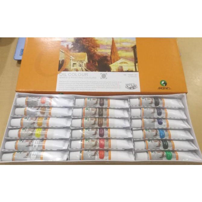 

Terbaru!! CAT MINYAK MARIES OIL COLOUR SET 18 WARNA 12ML E1388B Baru|Kode 1370