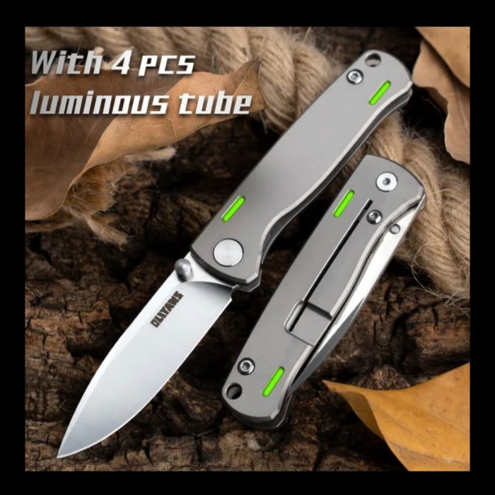 

Terlaris Folding Knife Mini M390 Olitans ( Tc4 Titanium Alloy Handle )