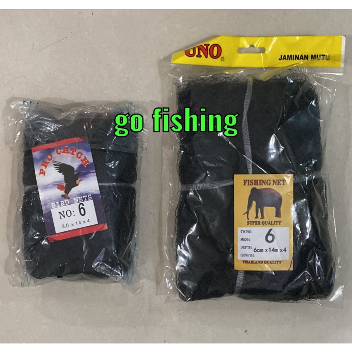 JARING NILON BURUNG HITAM NO.6