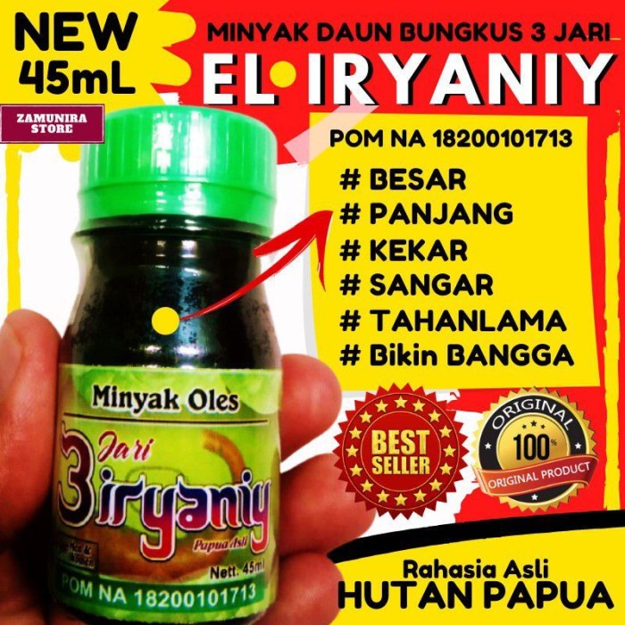 Minyak oles El iryani 45 ml minyak 3 jari bikin kekar