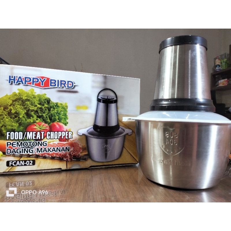 Blender Chopper Serbaguna Food Processor Stainless Happy Bird