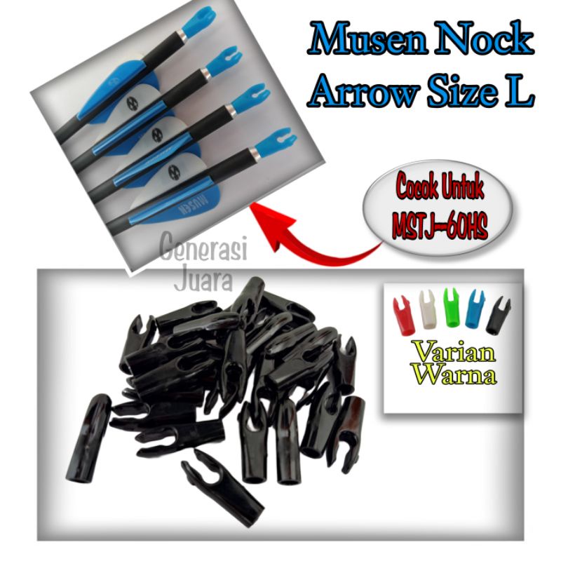 Nock Musen Arrow Size L - Fit for 3,2mm Pin Nock - Nock Musen 70HS 60HS 42BS